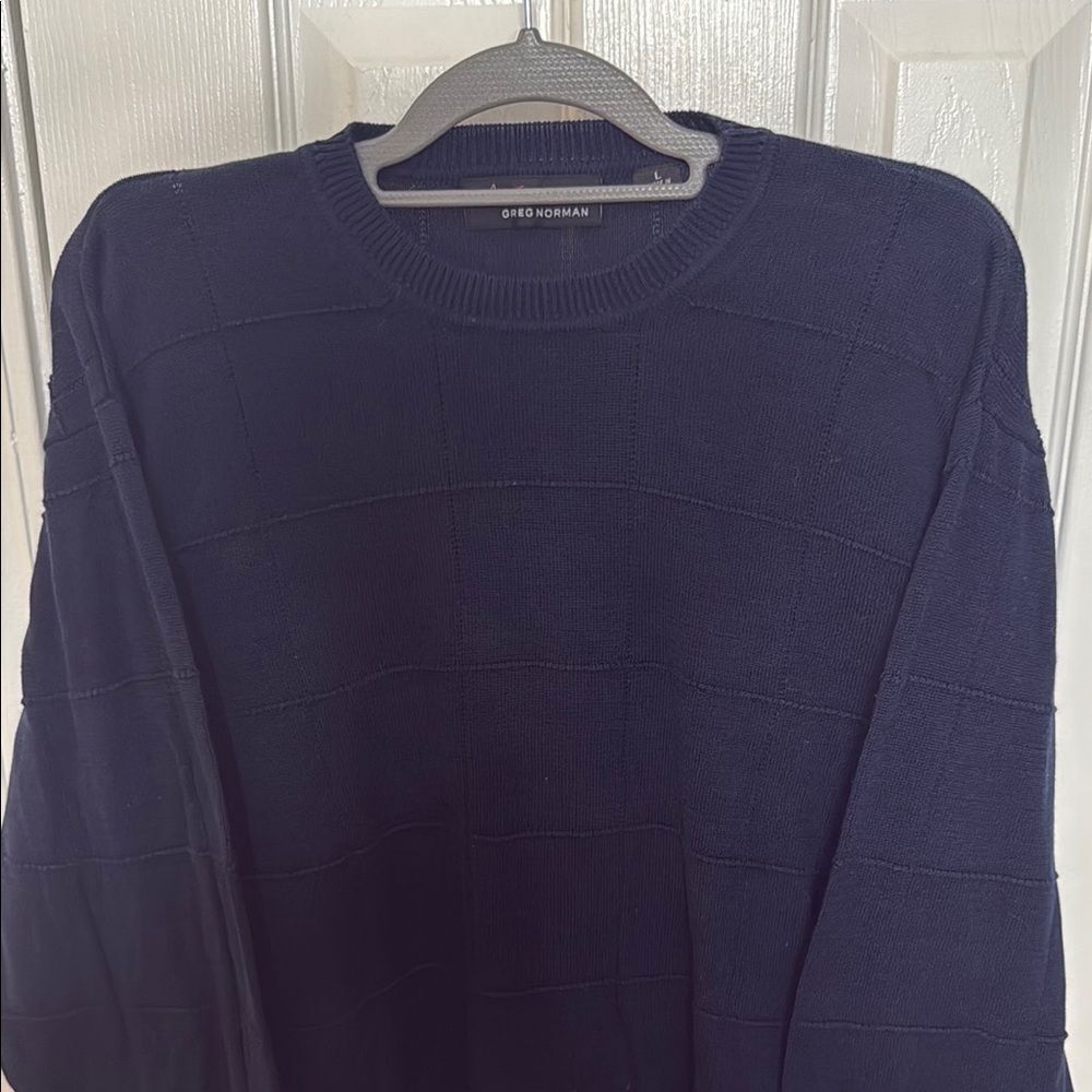 Greg Norman Collection Dark Blue Crewneck Sweater